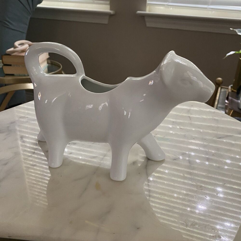 Better Homes & Gardens Porcelain White Cow Creamer - Picture 3 of 6